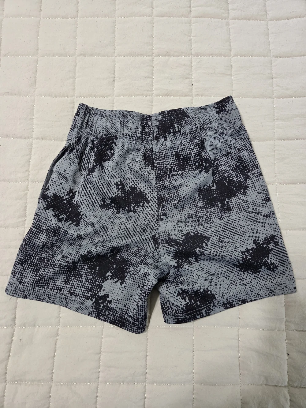 Champion Black and Gray Patterned Kids Shorts
